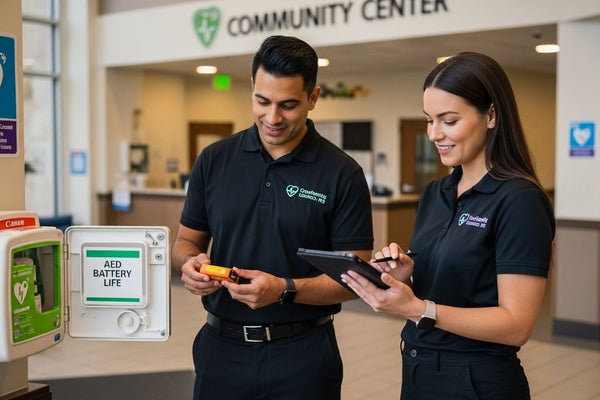 AED battery inspection