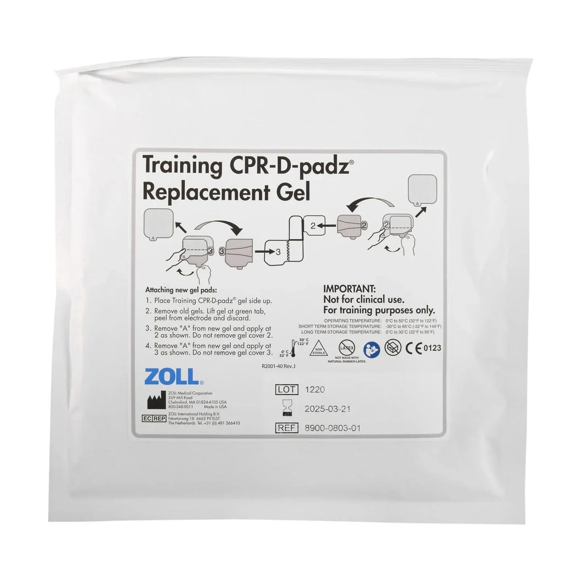 ZOLL AED Plus Trainer 2 Training Pads - Defib Expert Ltd